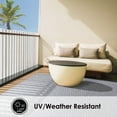 thumbnail image 2 of Home Dynamix Tripoli Lydia Modern Diamond Indoor/Outdoor Area Rug, Denim/Cream, 5'3"x7'3", 2 of 9