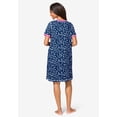 thumbnail image 2 of Dreams & Co. Plus Size Short Henley Sleepshirt, 2 of 6
