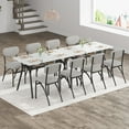 thumbnail image 3 of 5-Piece Dining Table Set for 4, Modern Kitchen Table with 4 Boucle Chairs, Rectangular Dining Table with Storage Shelf for Breakfast Nook, Apartment, Compact Homes, 3 of 8