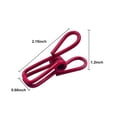thumbnail image 4 of Chip Clips DAGONGREN de acero con revestimiento de PVC, paquete de 16, 4 of 5