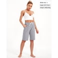 thumbnail image 4 of SPECIAL MAGIC Women’s Cotton Bermuda Sweat Shorts 10" Knee-Length Athletic Shorts with Pockets for Workout Lounge Sports, 4 of 7