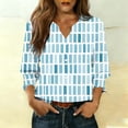 thumbnail image 2 of Ruimatai Women's Casual V-Neck Button Up Cardigan 3/4 Sleeve Soft Print Blouse Top for Spring Summer Fall Fashion Outfit, 2 of 6