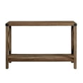 thumbnail image 5 of Walker Edison Magnolia Metal X Console Table, Rustic Oak, 5 of 19