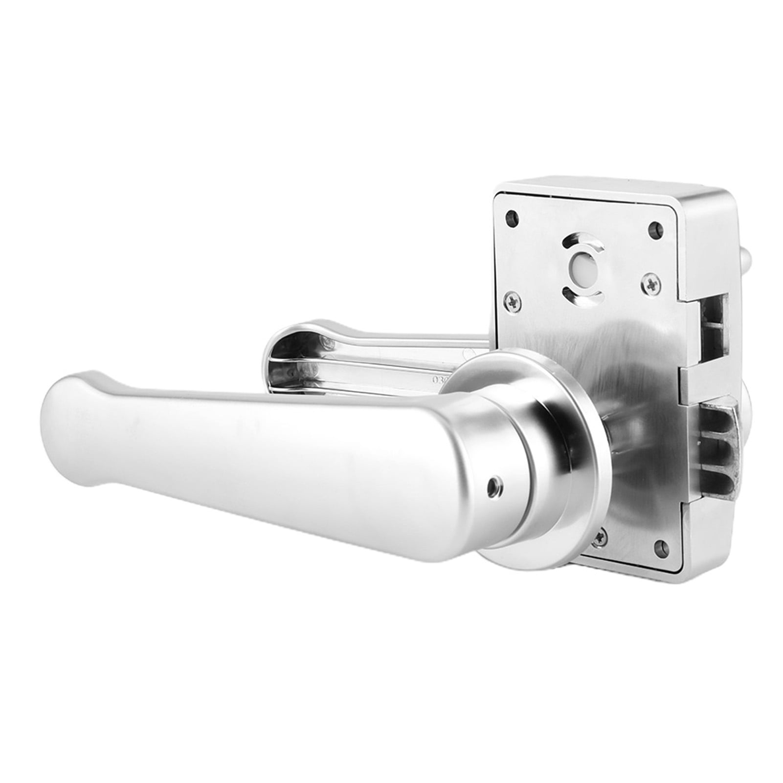 Toilet Door Lever Lock Set Bathroom Handle Knob Polished Chrome for Camper RV