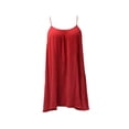 thumbnail image 1 of Ropa Playa Ocean Pacific para Mujer Vestido Cuello Redondo Sin Manga Tirante Cruzado Rojo Talla M, 1 of 4