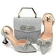 thumbnail image 1 of Conjunto de zapatos y bolsos de boda italianos, 1 of 1