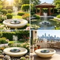 thumbnail image 5 of Solar-Powered Outdoor Water Fountain, Automatic Solar Floating Spout Weather-Resistant Compact Fountain for Courtyard Garden Pool Pond Bathroom Outdoor Landscaping, G, 5 of 8