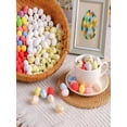 thumbnail image 4 of Meggemo 50 Pcs 0.79x0.98 Inch Easter Mini Egg Ornament Small Decor Pendant for Tree Wreath Gift Bag Spring Holiday Party, 4 of 4