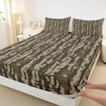 thumbnail image 3 of Castle Fairy Vintage Camouflage Twin Sheet Sets,Abstract Geometric Camo Bedding, 3 of 7