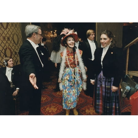 Nancy Reagan In Her Second-Hand Clothes Costume For The Gridiron Club She Sang To The Tune Of Second Hand Rose And Smashed A Replica Of The New White House China At The Annual Gridiron Dinner March 27
