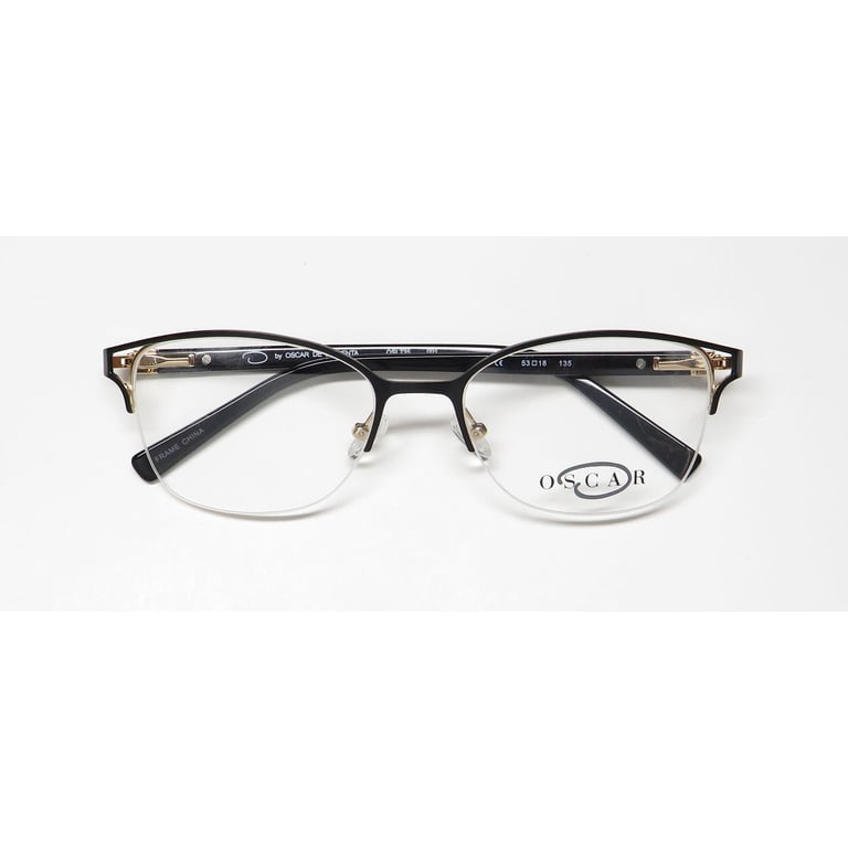 EUC Oscar De La Renta Black & Gold Tortoise Cat Eye Reading Eye Glasses Frames Oscar de la Renta - Osm 833 Eyeglasses for Men – ModaFrames main image 4