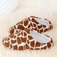 thumbnail image 2 of Luxalzxs Slippers for Women Indoor Outdoor Fuzzy Cow Print Animal Slippers Soft Faux Fur Non-Slip Flat Shoes Memory Foam Winter Warm Slippers Home Bedroom House Slippers for Women Girls, 2 of 5