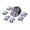Purple, variant on Steadline Youngster Protective Gear Set 7pcs - Adjustable Helmet With Knee Elbow Wrist Guards For Skateboarding Biking Roller Skating Safety Equipment Breathable Sponge Material