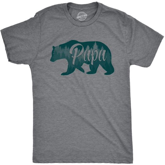 Mens Papa Bear Funny Shirts for Dads Gift Idea Humor Novelty Tees Family T Shirt