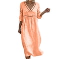 thumbnail image 2 of Women's Summer Casual V-Neck Sleeveless Long Dress, 2 of 7