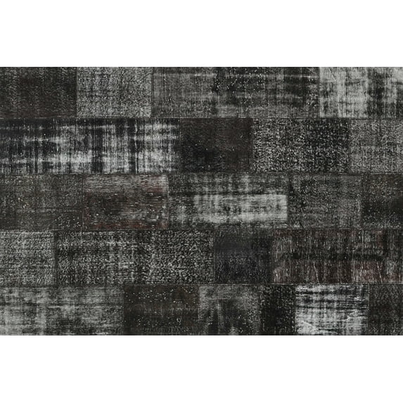 Ahgly Company Machine Washable Indoor Rectangle Contemporary Midnight Gray Area Rugs, 2' x 3'