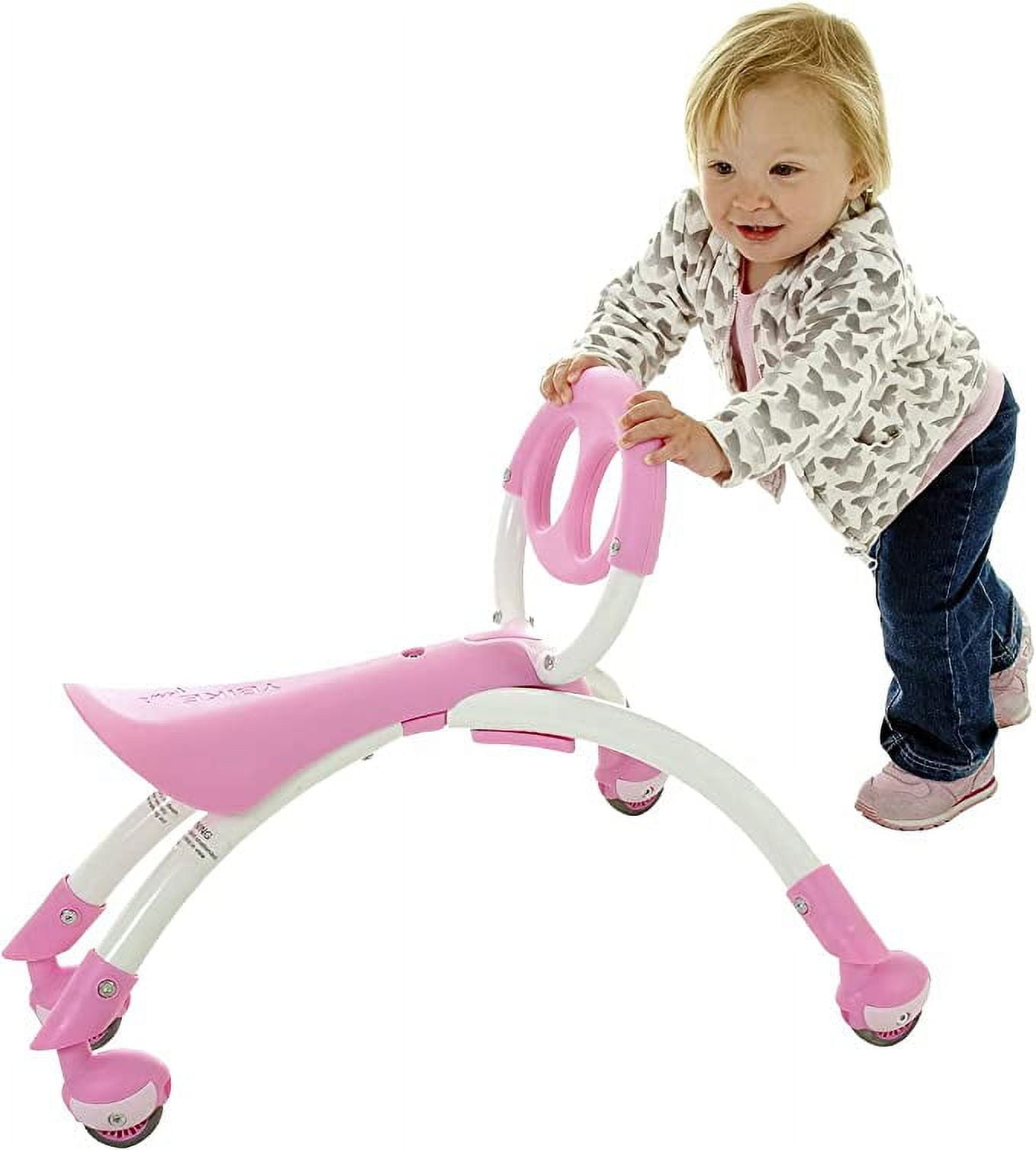 Pewi Ybike Ride On Toy and Walking Buddy Baby Walker, Pink