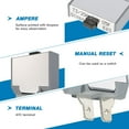 thumbnail image 4 of GLOSO E83 Long ATC ATO (w/dimple) Circuit Breaker, Manual Reset (T3), (50 Amp - Single pack), 4 of 5