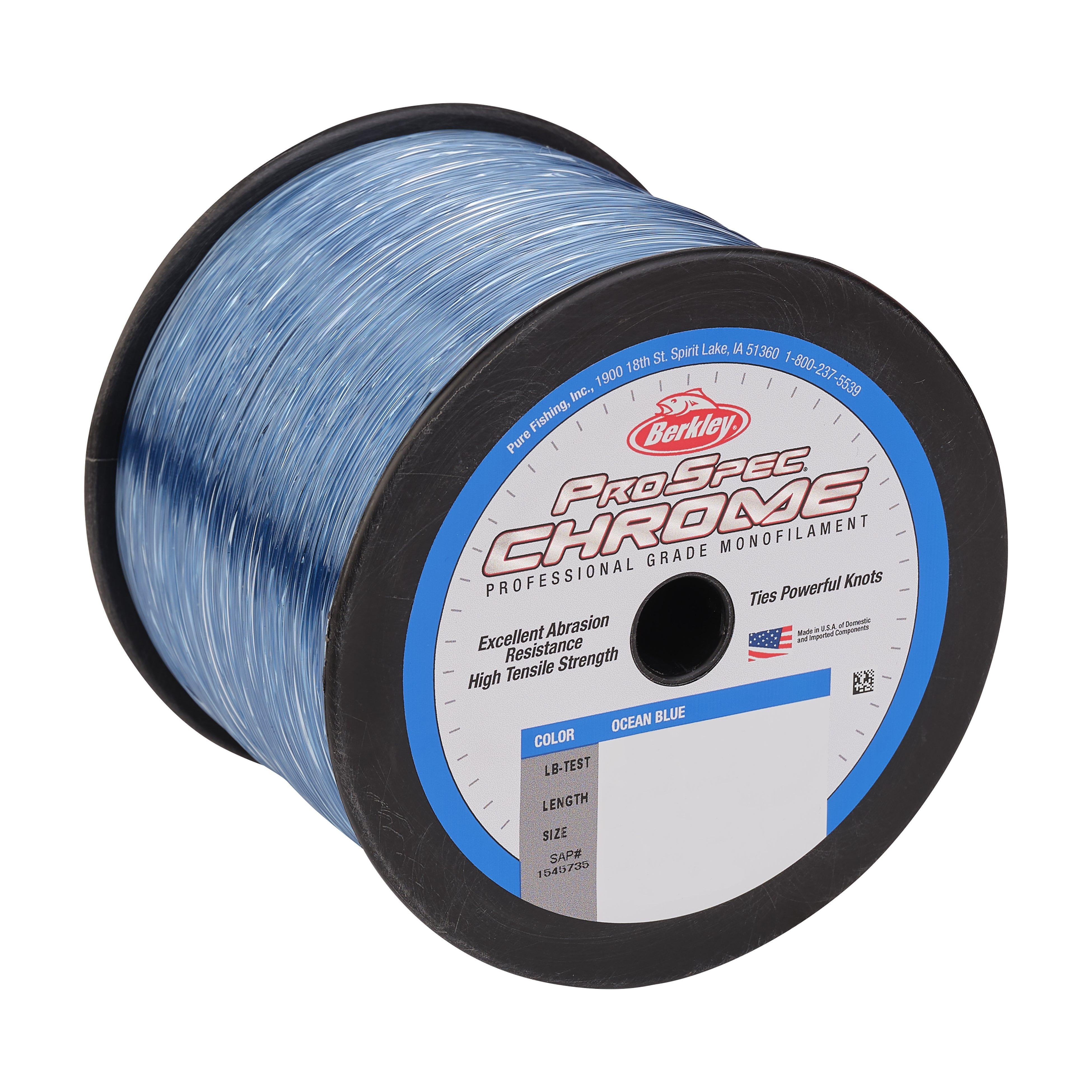 Berkley ProSpec® Chrome Monofilament Fishing Line, Ocean Blue, 20 lb Test Strength, 1000 yd