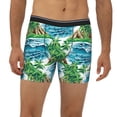 thumbnail image 2 of Salouo Hawaii Palms Pattern Men's Boxer Briefs, Soft & Breathable Underwear Elastic Waistband Briefs for Men,1-Pack, 2 of 7