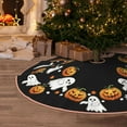 thumbnail image 3 of Rdsfhsp Halloween Funny Pumpkin Ghost Trees Skirts 48", Halloween Xmas Tree Cloth Mats for Holiday Party Decor Gift, 3 of 5