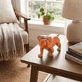 thumbnail image 4 of Wooden Hand Carved Walking Bulldog Statue Figurine Sculpture Art Rustic Home Decor Accent Handmade Handcrafted Wood Gift Dog Artwork Size: Large - 12" wide x 9" tall x 5" deep, 4 of 9