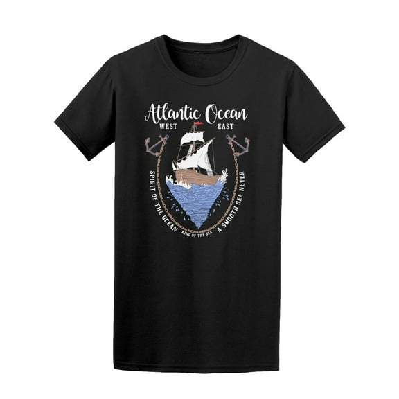 Vintage Label Atlantic Ocean Tee Men's -Image by Shutterstock