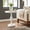 White-wash, variant on Roundhill Furniture Solmere 22" Round Wood Pedestal End Table, Black