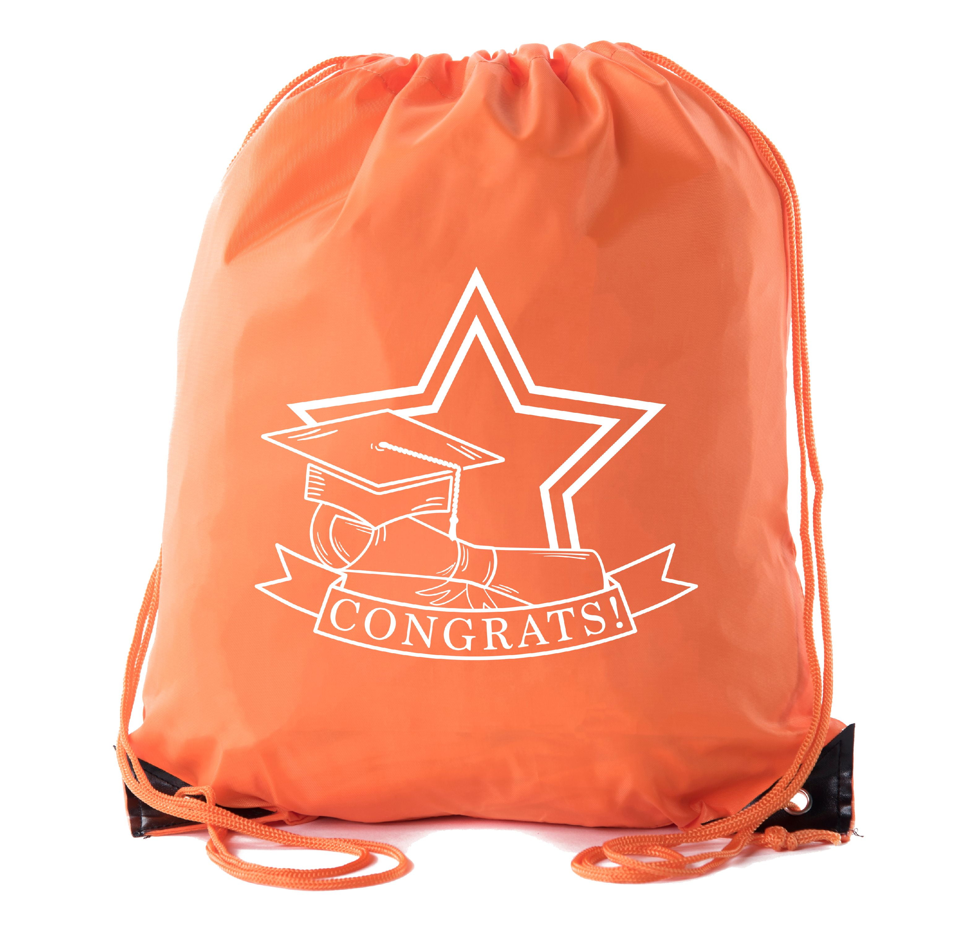 Senior Graduation Drawstring Backpacks Personalized Party Favor Cinch