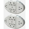 Stanley 2pk 6-Way Transformer Tap, White