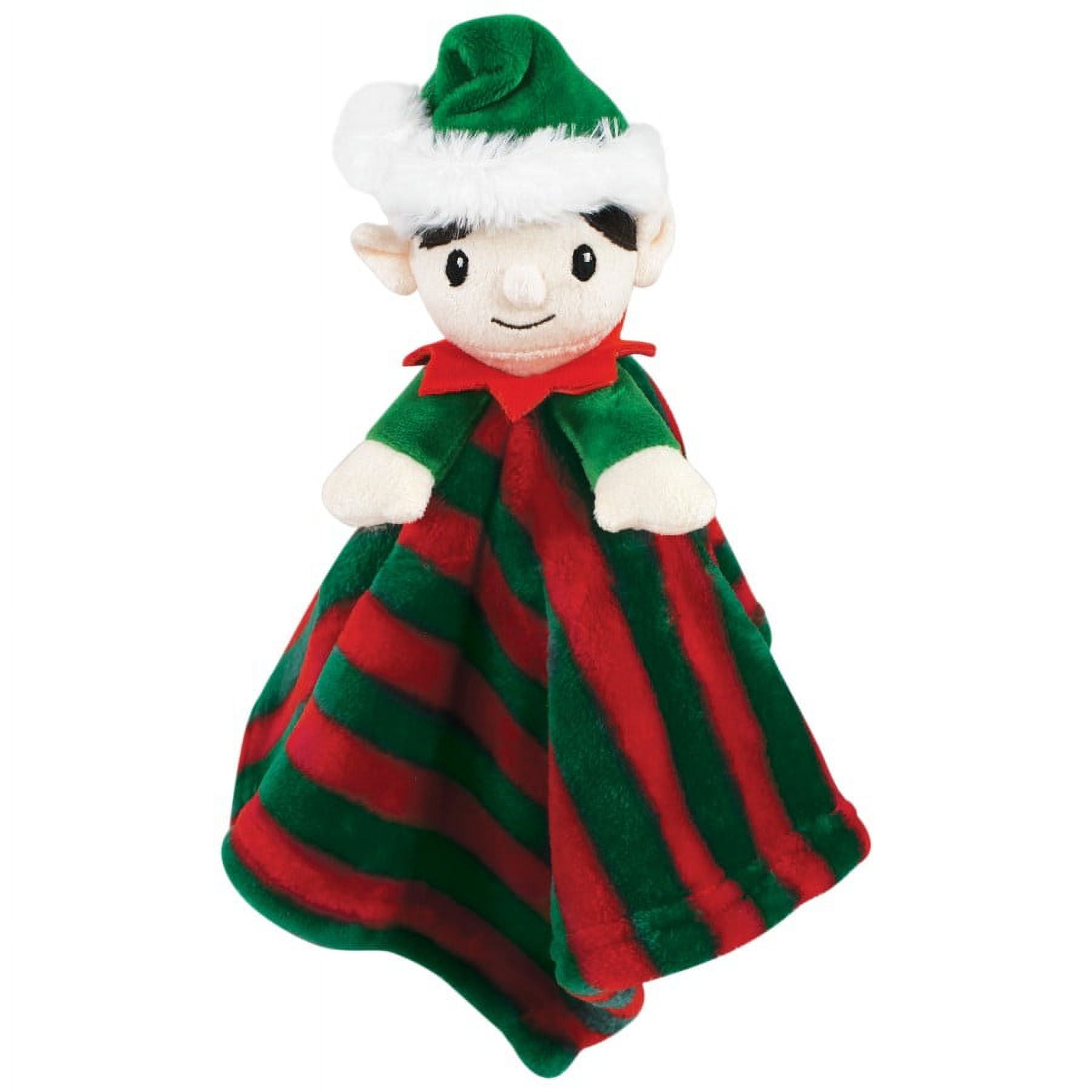 Hudson Baby Unisex Baby Animal Face Security Blanket, Elf, One Size