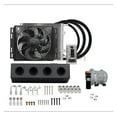 thumbnail image 3 of Universal 4 Holes 2 Holes Auto Electric Air Conditioning, Compressor 12V 24V For Car Van Street Rod Hot Classic A/C Conditioner ,Easy to Use, 3 of 7