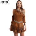 thumbnail image 2 of Vestido de princesa con flecos y mangas con borlas para mujer, disfraz de guerrero griego antiguo, trajes de Halloween, ropa de juego de rol, 2 of 5
