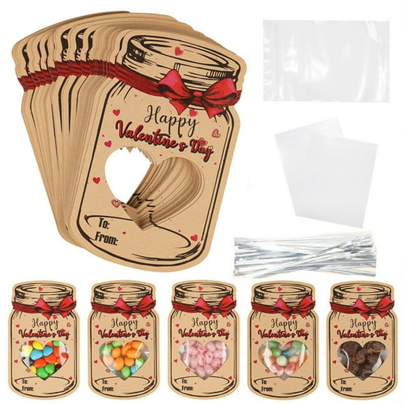 Valentine's Day Clearance! Greeting Cards 24 PCS Drift Bottle Shape Greeting Cards Valentine's Day Cards with Transparent Bag Gift Exchange Cards Birthday Valentine's Day Cards Kids