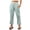 Light Blue, variant on Lilgiuy Women Casual Solid Pants Comfortable Elastic Cropped Pants Light Blue 10(XL) Fall Fashion 2022 Spring Winter