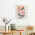 thumbnail image 2 of JRXY  Watercolor Pink Roses Wall Art Canvas Prints Decorative Love Poster Aesthetic Flower Picture Decor Painting Art for Home Room Livingroom Bedroom  12x16 in, 2 of 4