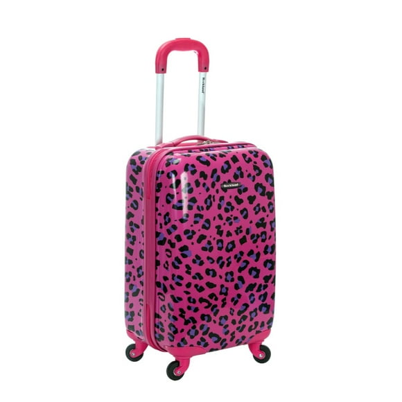 20 Inch POLYCARBONATE CARRY ON - MAGENTALEOPARD