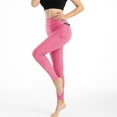 thumbnail image 5 of Ramiter Sweatpants Women Warner's Women's Cropped Seamless Shaping Leggings M,Pink, 5 of 5