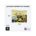 thumbnail image 3 of 12 Pack Of Hokusai Japanese Decorative File Folders, 1/3 Cut Tab, Letter Size For School, Office (6 Patterned Designs), 3 of 5