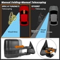 thumbnail image 6 of Spec-D Tuning Facelift Style Power + Heated Towing Mirrors w/LED Smoke Signal Compatible with 2003-2007 Chevy Silverado GMC Sierra Left + Right Pair, 6 of 7