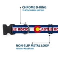 thumbnail image 5 of Buckle-Down Pet Collar, Dog Collar Plastic Buckle, Colorado Castle Rock Flag Blue White Red Yellows, 9.5 to 14.5 Inches 0.5 Inch Wide, 5 of 8