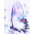 thumbnail image 4 of Camiseta con Estampado de Mariposa en Talla Extra Rosegal  Camisetas tallas grandes, 4 of 5