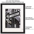 thumbnail image 3 of The Display Guys~ LUXURY MADE AFFORDABLE! 11”x14” TEMPERED GLASS Photo Frame in Onyx Walnut Wood Finish Ridge Molding Elegant and Contemporary, 3 of 8
