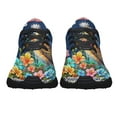 thumbnail image 5 of Spring in South Carolina Native Bird and Blooming Flowers Shoes Sneakers Black Size 8, 5 of 7