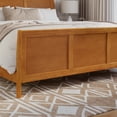 thumbnail image 4 of Portland King Wood Foundation Bed Frame with Matching Footboard Light Toffee, 4 of 10