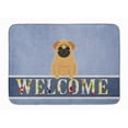 thumbnail image 1 of Carolines Treasures BB5588RUG Pug Brown Welcome Machine Washable Memory Foam Mat, 1 of 4