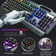 thumbnail image 4 of K680 Wireless Gaming Keyboard and Mouse Combo,Rainbow LED Backlit Keyboard with Rechargeable 3800mAh Battery Metal Panel, 4 of 6