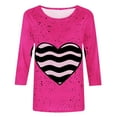 thumbnail image 6 of SOOMLON Cancer Awareness Tshirt for Women Breast Cancer Awareness Month Walk Support Support Fight Breast Cancer Women's T-Shirt 3/4 Sleeve Crew Neck Cute Fall Tops M, 6 of 6