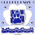 thumbnail image 2 of Borde para tablón de anuncios con estampado de patas en espiral, 21 m x 7,5 cm, azul, 2 of 7