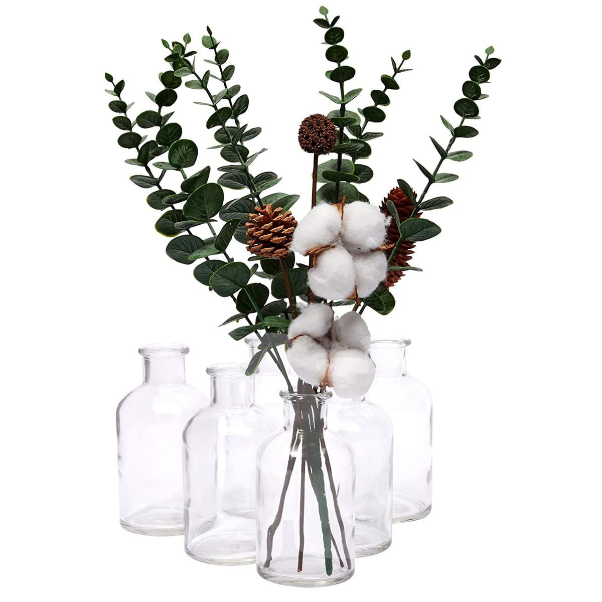 Glassware Amber Glass Vintage Decorative Bottle Bud Flower Vase Home Decor Table Decor Bud Vase Vanity Decor Movie Prop Decor